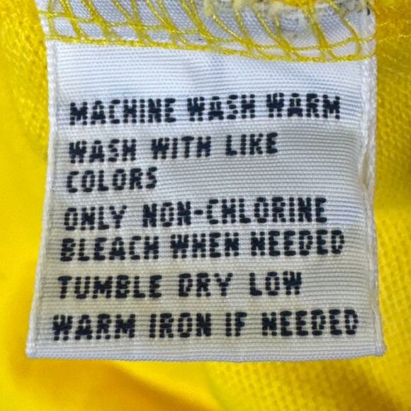 Polo By Ralph Lauren Vintage Yellow Green Pony Polo Shirt Big and Tall XL Preppy - Picture 8 of 8